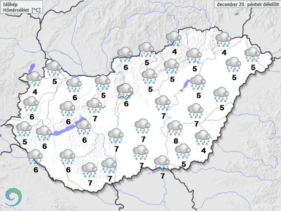 Pénteken fel kell készülnünk az esőre, de karácsonyig még lehet esélyünk a hóesésre is.